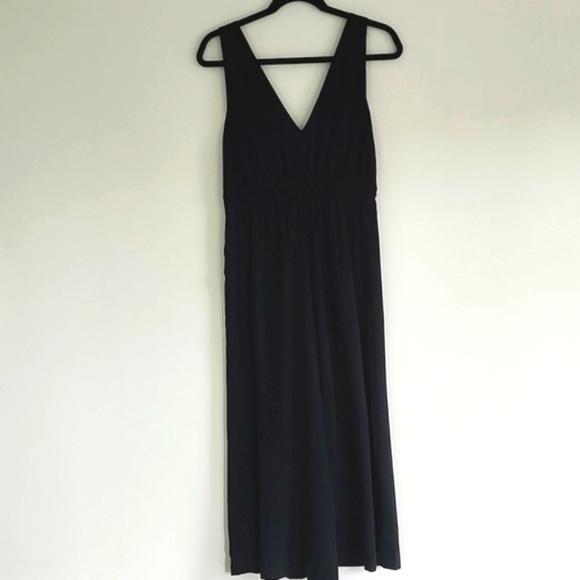 Frank & Oak Flowy Wide Leg V Neck Jumpsuit - Picture 6 of 9